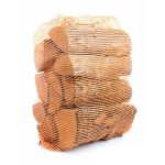 24 große Netzsäcke – kammergetrocknete Birkenholzscheite