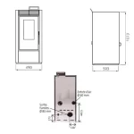 Paket Pelletofen MARINA 14 kW – Bild 4