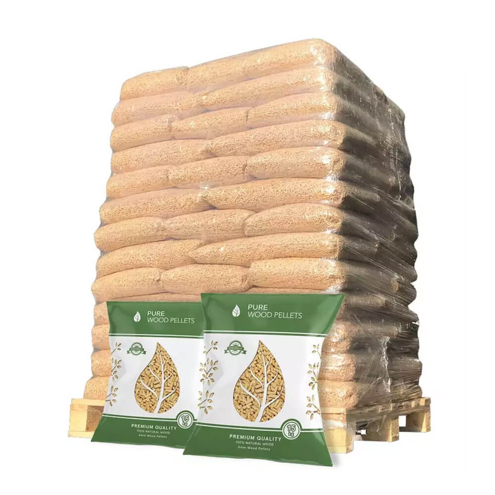 PA14 Buche Holzpellets – Palette mit 60 Säcken à 15 kg – Bild 1